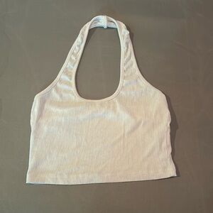 White halter top